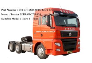 Sinotruk Traktör SITRAK C7H 6 * 4 EuroV Yakıt